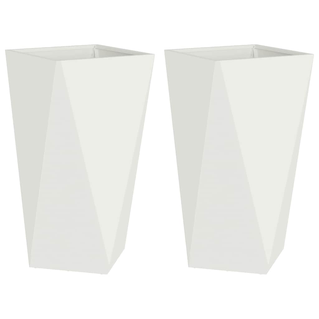 Lovelis 2 vnt. Balta 40 x 40 x 75 cm Plienas Lovelis 2 vnt. Balta 40 x 40 x 75 cm Plienas - Image 3