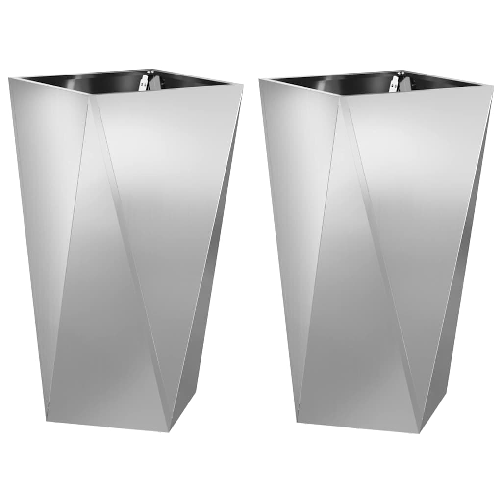 Lovelis 2 vnt. Sidabro 40 x 40 x 75 cm Cinkuota plienas Lovelis 2 vnt. Sidabro 40 x 40 x 75 cm Cinkuota plienas - Image 4
