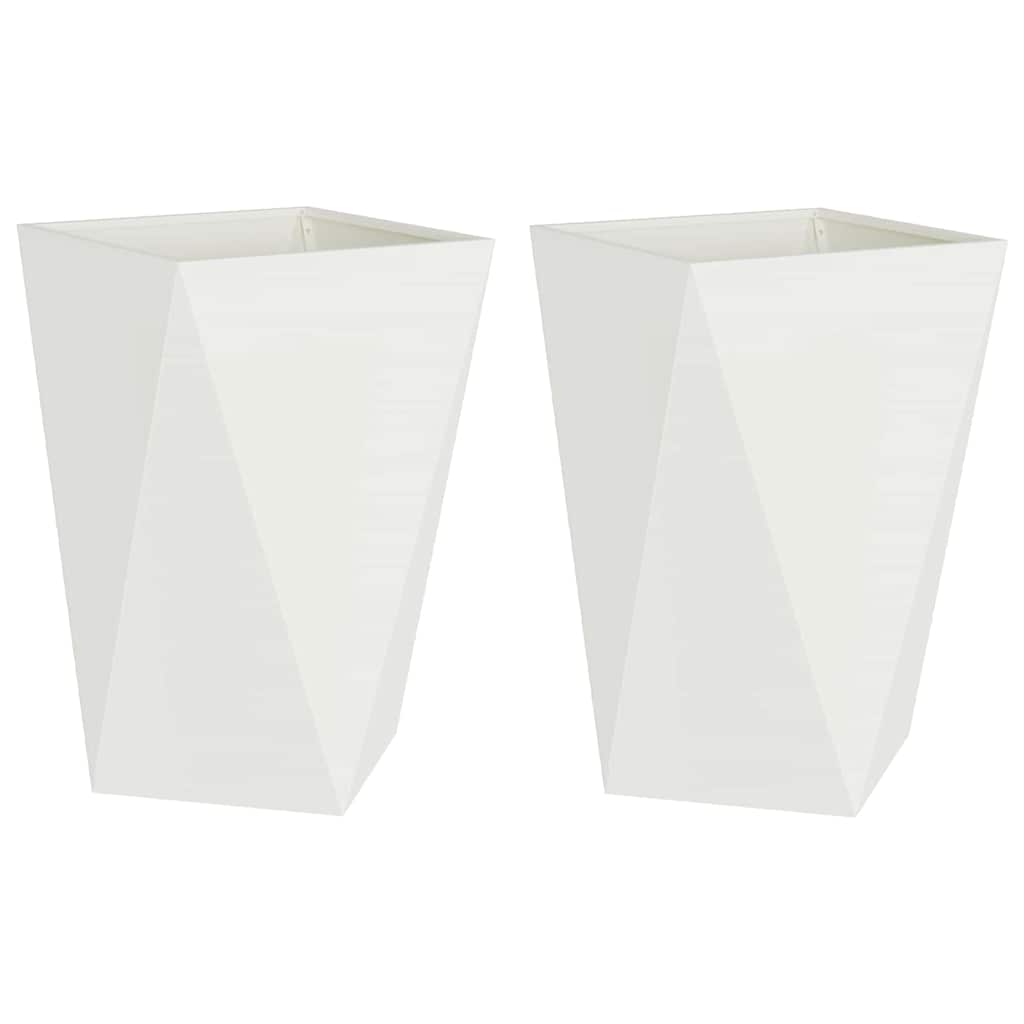 Lovelis 2 vnt. Balta 50 x 50 x 75 cm Plienas Lovelis 2 vnt. Balta 50 x 50 x 75 cm Plienas - Image 3