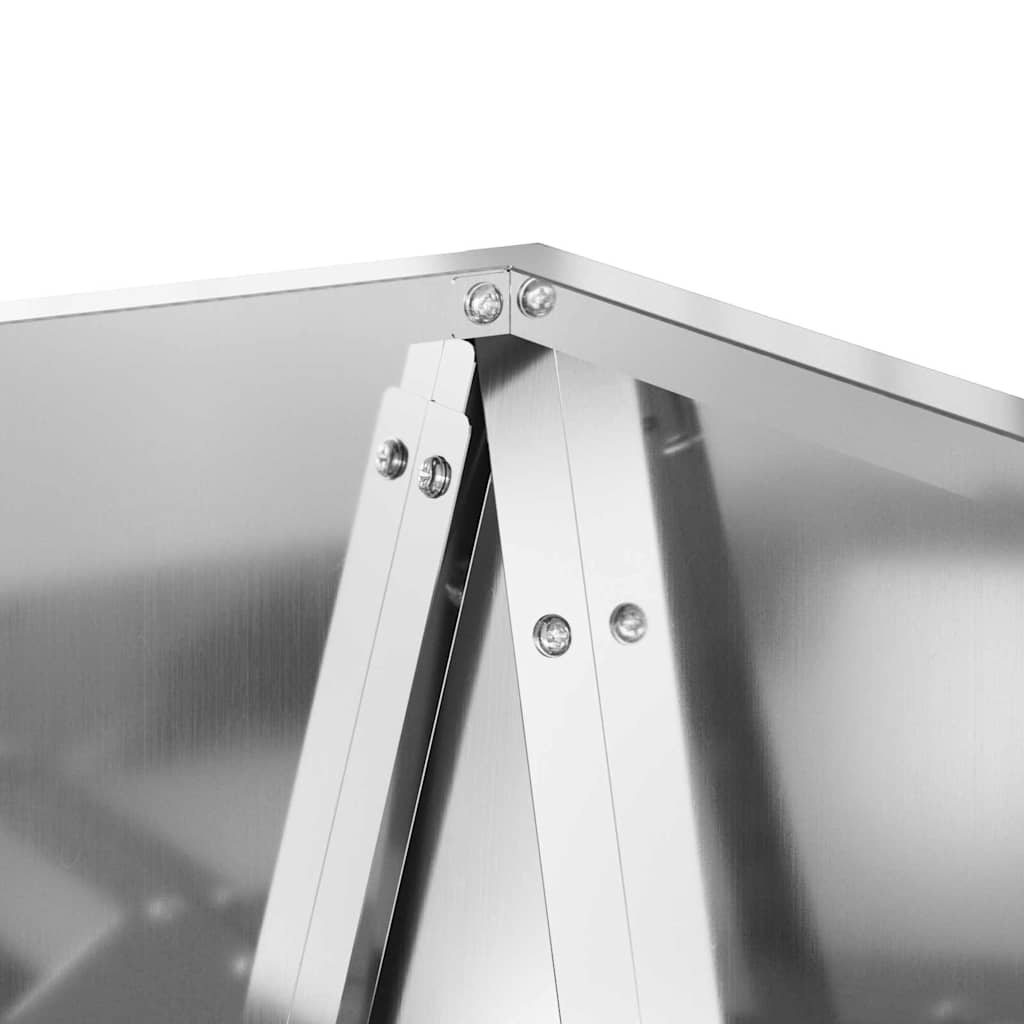 Lovelis Sidabro 50 x 50 x 75 cm Cinkuota plienas Lovelis Sidabro 50 x 50 x 75 cm Cinkuota plienas - Image 9