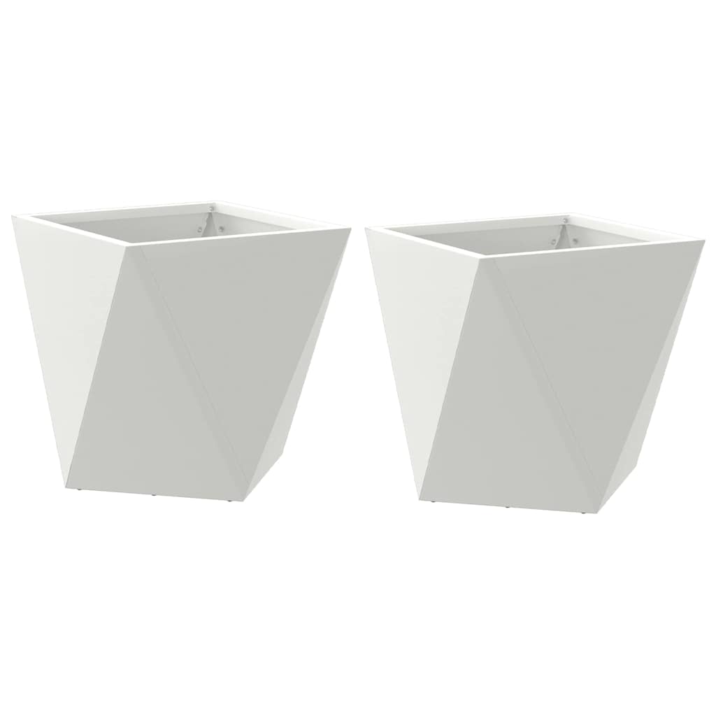 Lovelis 2 vnt. Balta 30 x 30 x 30 cm Plienas Lovelis 2 vnt. Balta 30 x 30 x 30 cm Plienas - Image 3