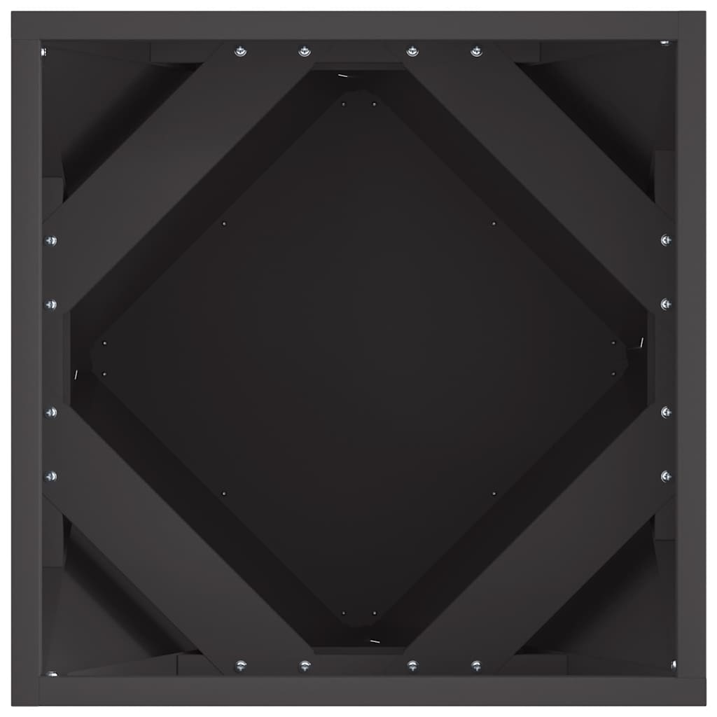 Lovelis 2 vnt. Juoda 40 x 40 x 40 cm Plienas Lovelis 2 vnt. Juoda 40 x 40 x 40 cm Plienas - Image 8