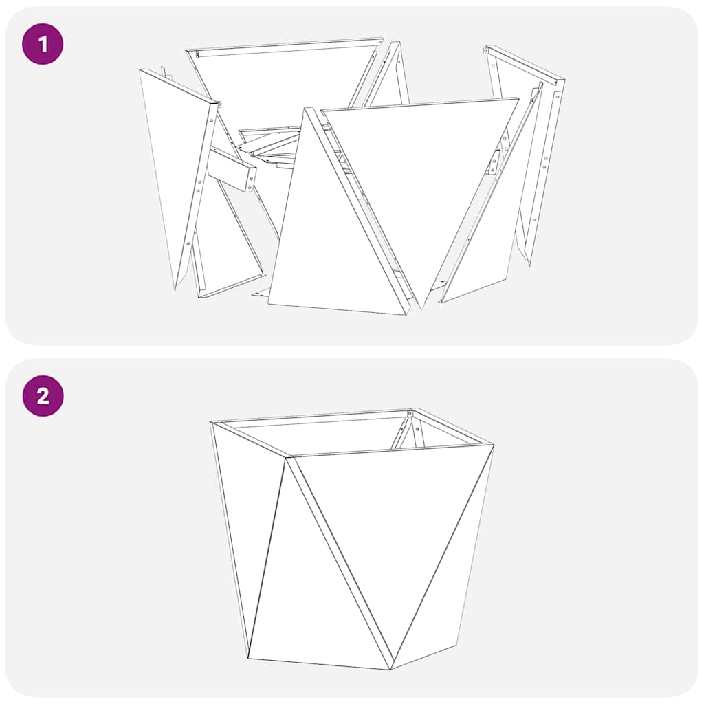 Lovelis Antracitas 40 x 40 x 40 cm Plienas Lovelis Antracitas 40 x 40 x 40 cm Plienas - Image 9
