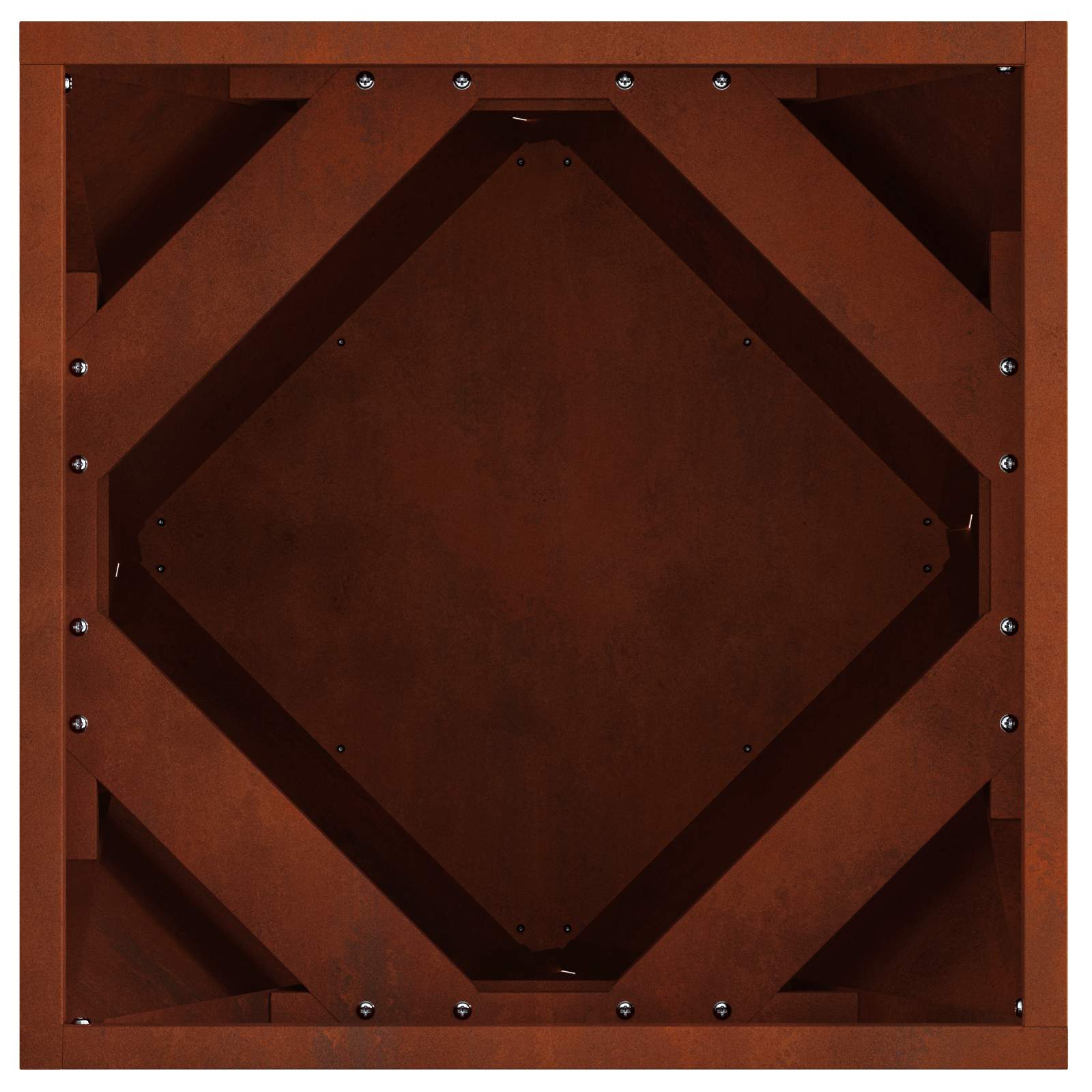 Lovelis 2 vnt. Rūdijanti 40 x 40 x 40 cm Lovelis 2 vnt. Rūdijanti 40 x 40 x 40 cm - Image 8