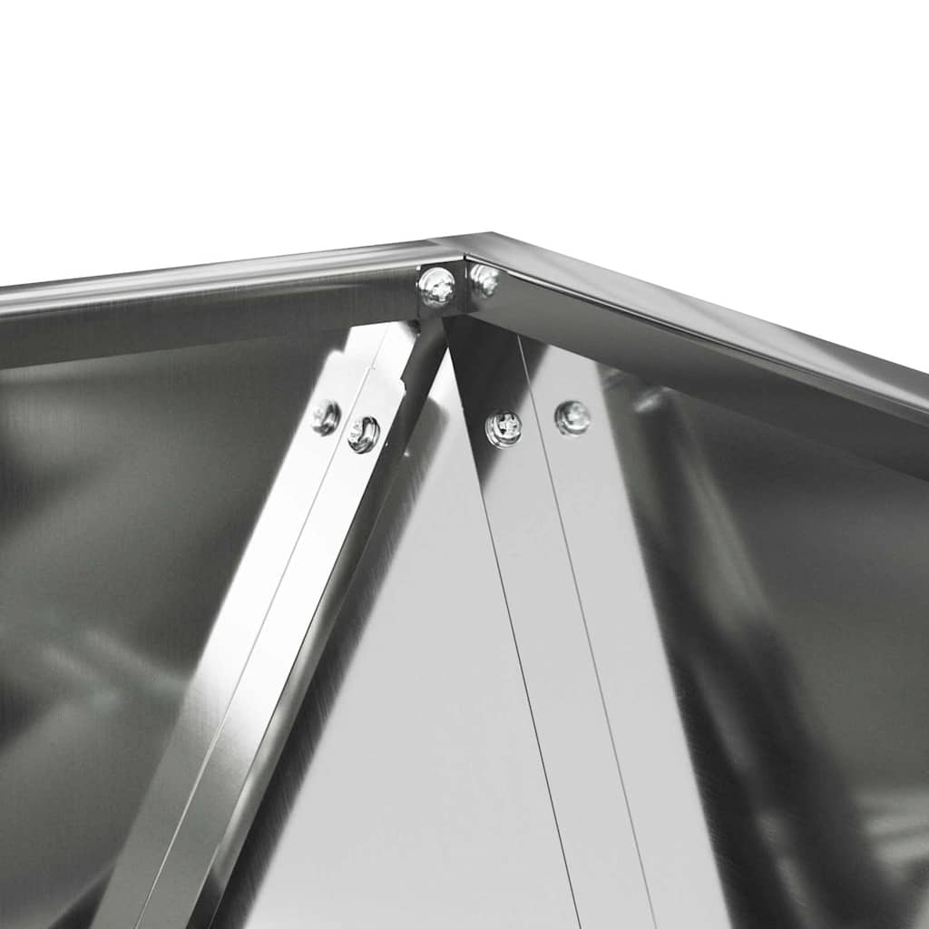 Lovelis Sidabro 50 x 50 x 50 cm Cinkuota plienas Lovelis Sidabro 50 x 50 x 50 cm Cinkuota plienas - Image 9