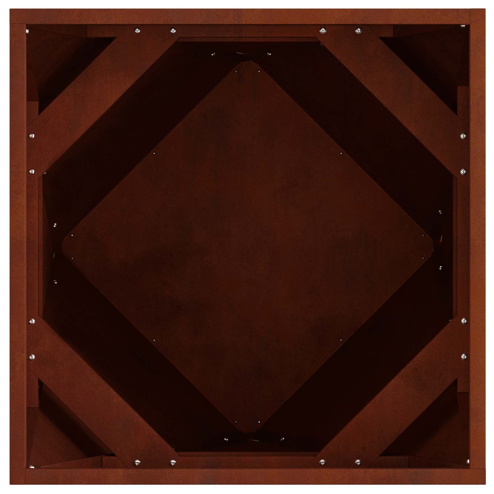 Lovelis 2 vnt. Rūdijanti 50 x 50 x 50 cm Lovelis 2 vnt. Rūdijanti 50 x 50 x 50 cm - Image 8