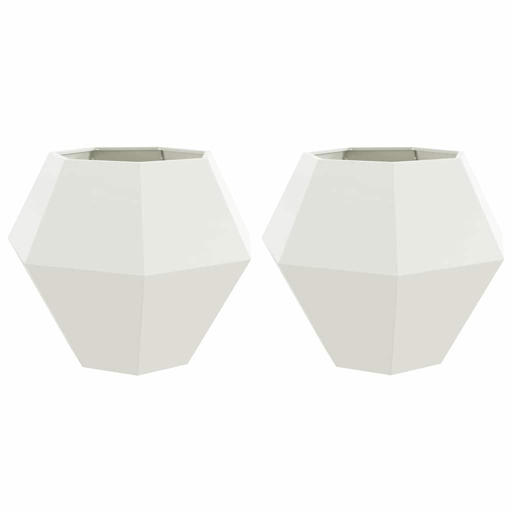 Lovelis 2 vnt. Balta 100 x 100 x 80 cm Plienas Lovelis 2 vnt. Balta 100 x 100 x 80 cm Plienas - Image 3