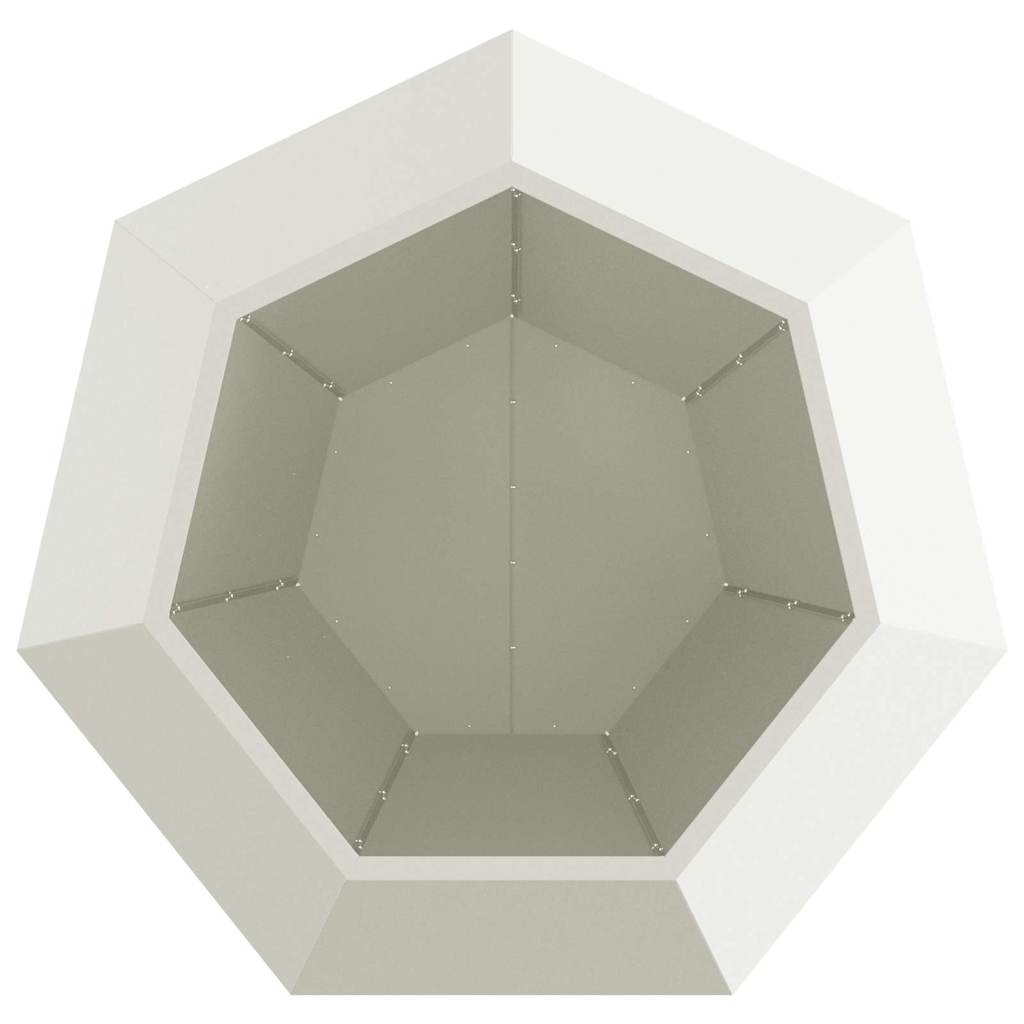 Lovelis 2 vnt. Balta 100 x 100 x 80 cm Plienas Lovelis 2 vnt. Balta 100 x 100 x 80 cm Plienas - Image 8