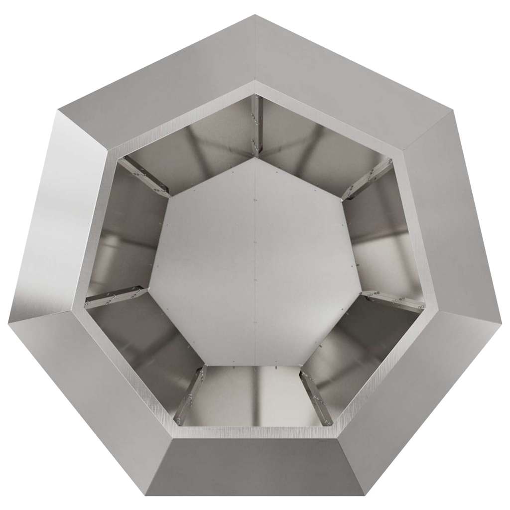 Lovelis 2 vnt. Sidabrinė 100 x 100 x 80 cm Nerūdijantis plienas Lovelis 2 vnt. Sidabrinė 100 x 100 x 80 cm Nerūdijantis plienas - Image 9