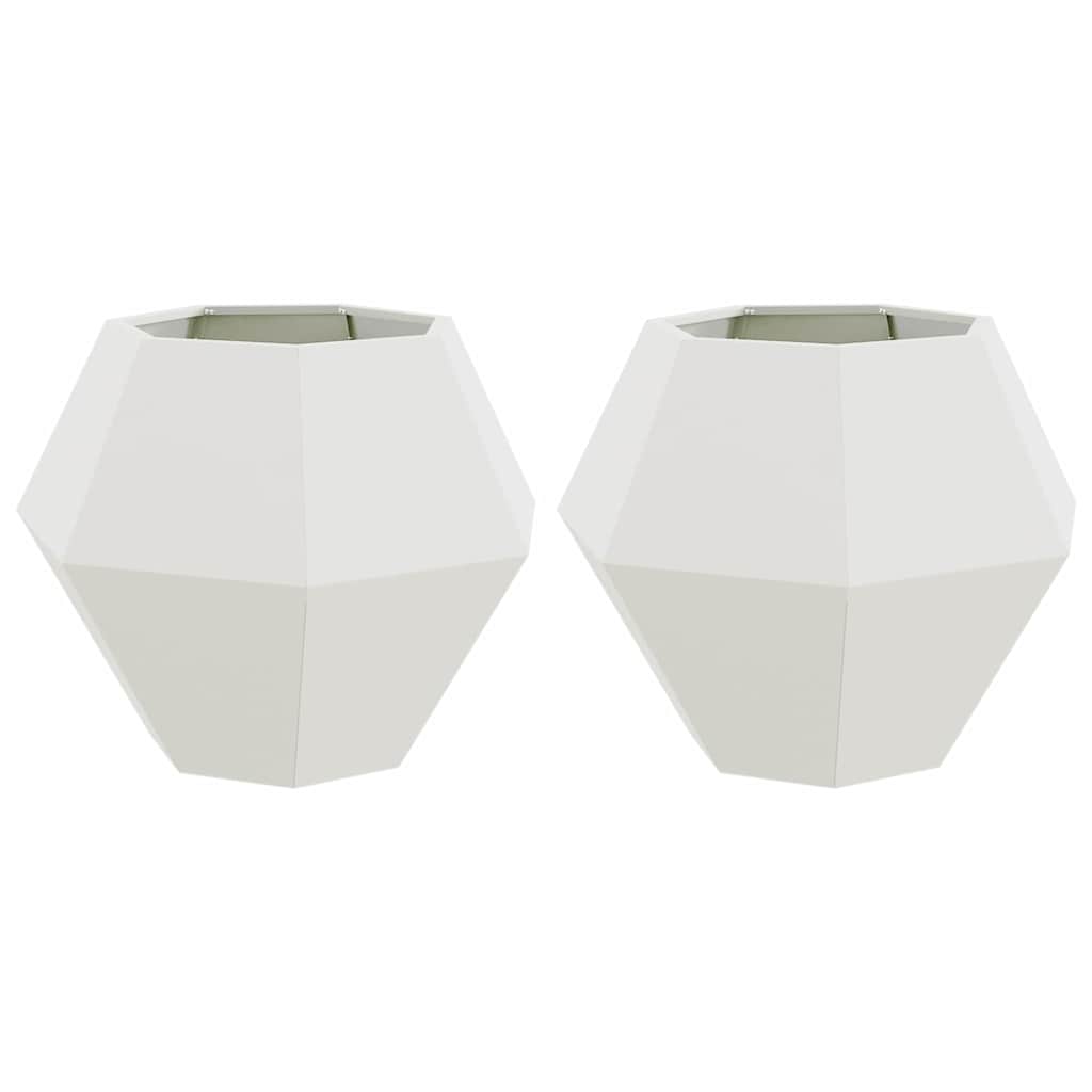 Lovelis 2 vnt. Balta 75 x 75 x 60 cm Plienas Lovelis 2 vnt. Balta 75 x 75 x 60 cm Plienas - Image 3
