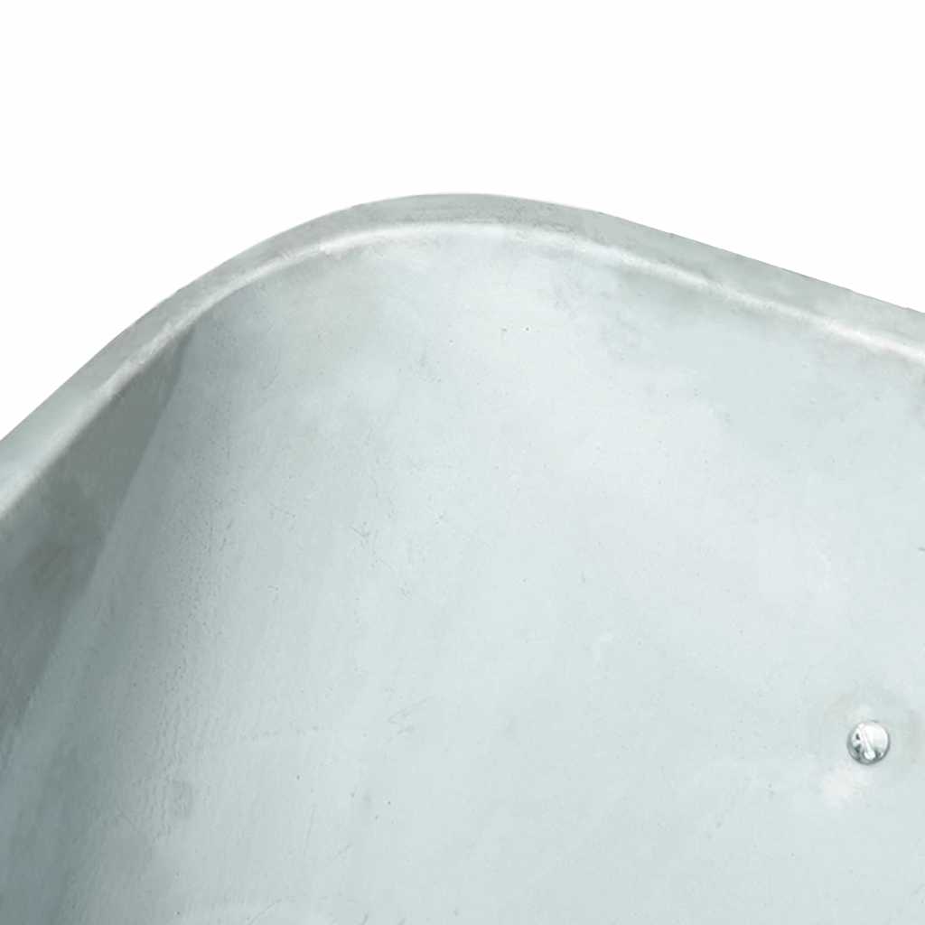 Vežimėlis Sidabrinė ir juoda 80 L 120 kg Galvanizuotas plienas Vežimėlis Sidabrinė ir juoda 80 L 120 kg Galvanizuotas plienas - Image 9