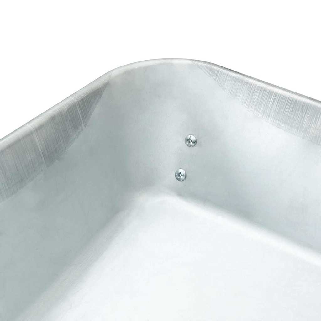 Vežimėlis Sidabrinė ir juoda 80 L 120 kg Galvanizuotas plienas Vežimėlis Sidabrinė ir juoda 80 L 120 kg Galvanizuotas plienas - Image 9