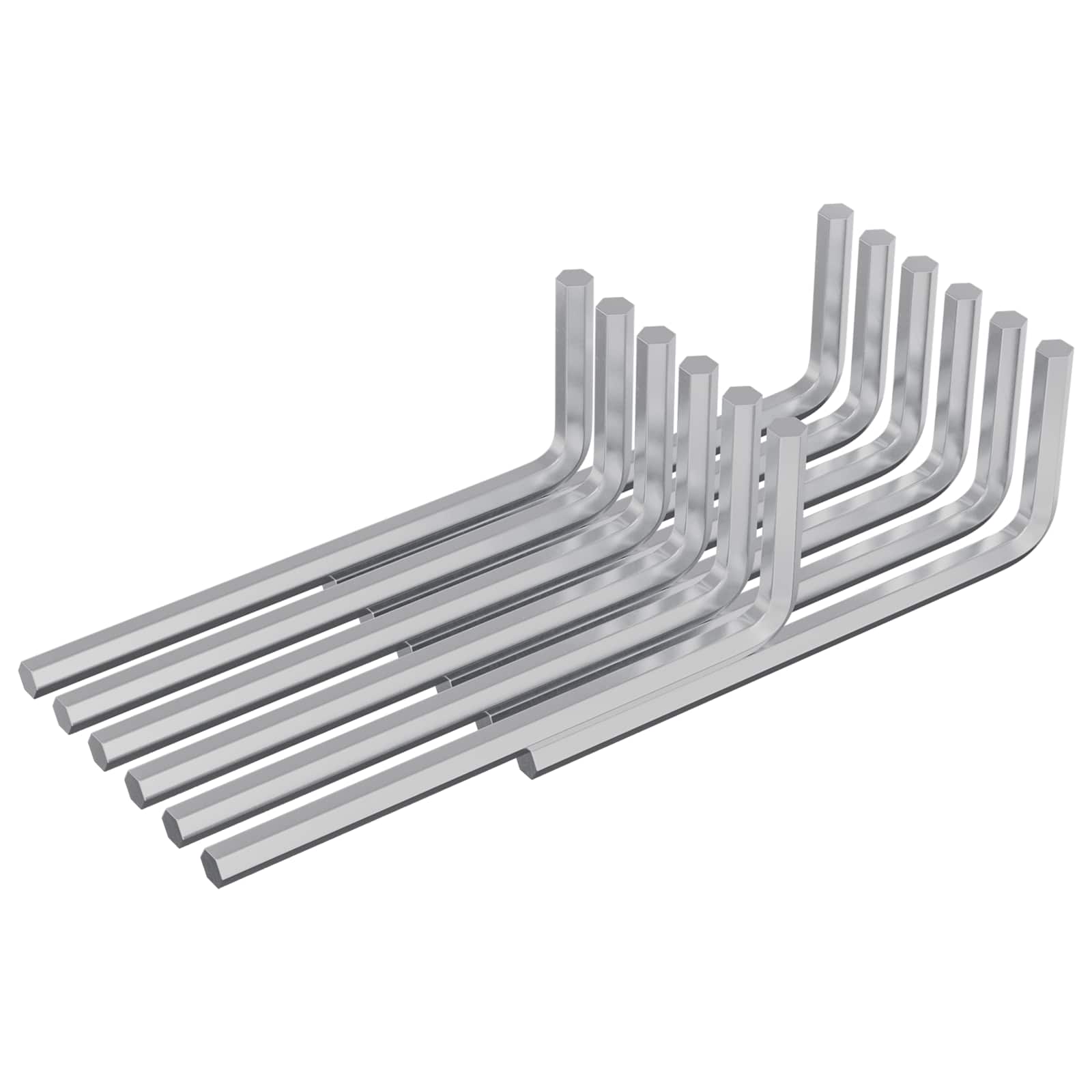 Hex rakto 12 vnt. Sidabrinė 20 x 52 mm Plienas Hex rakto 12 vnt. Sidabrinė 20 x 52 mm Plienas - Image 3