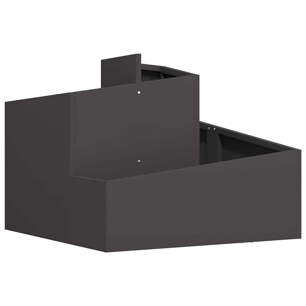 Sodo vazonas Juoda 60 x 60 x 50 cm Šaltai valcuotas plienas Sodo vazonas Juoda 60 x 60 x 50 cm Šaltai valcuotas plienas - Image 3