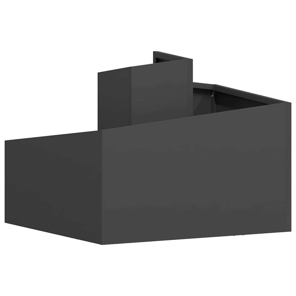 Sodo vazonas Juoda 60 x 60 x 50 cm Šaltai valcuotas plienas Sodo vazonas Juoda 60 x 60 x 50 cm Šaltai valcuotas plienas - Image 8