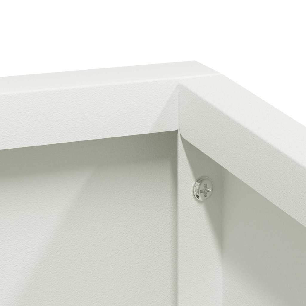 Sodo vazonas Balta 60 x 60 x 50 cm Šaltai valcuotas plienas Sodo vazonas Balta 60 x 60 x 50 cm Šaltai valcuotas plienas - Image 9