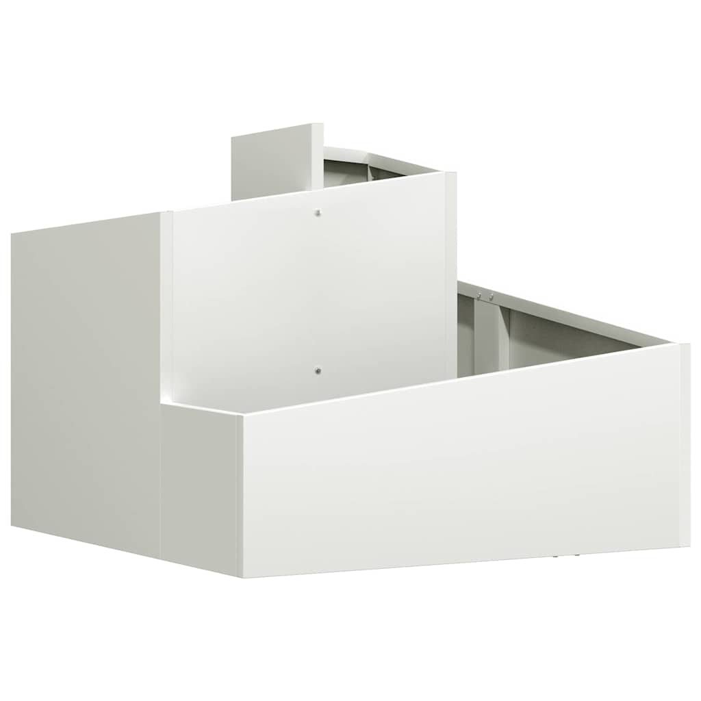 Sodo vazonas Balta 60 x 60 x 50 cm Šaltai valcuotas plienas Sodo vazonas Balta 60 x 60 x 50 cm Šaltai valcuotas plienas - Image 3