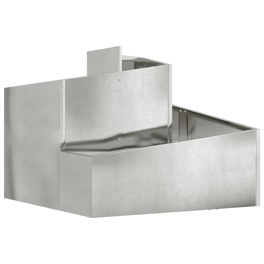 Sodo vazonas Sidabrinė 60 x 60 x 50 cm Galvanizuotas plienas Sodo vazonas Sidabrinė 60 x 60 x 50 cm Galvanizuotas plienas - Image 4