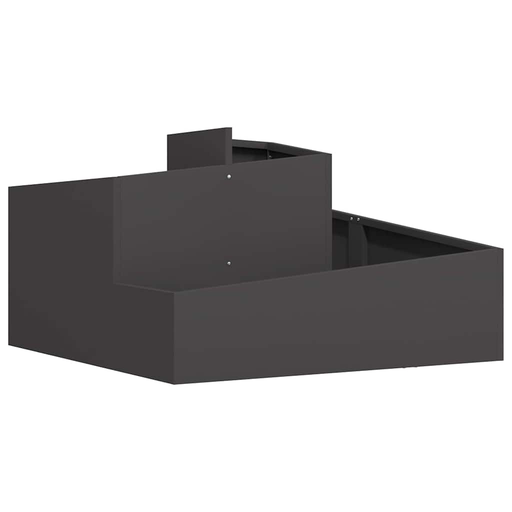 Sodo vazonas Juoda 80 x 80 x 50 cm Šaltai valcuotas plienas Sodo vazonas Juoda 80 x 80 x 50 cm Šaltai valcuotas plienas - Image 3