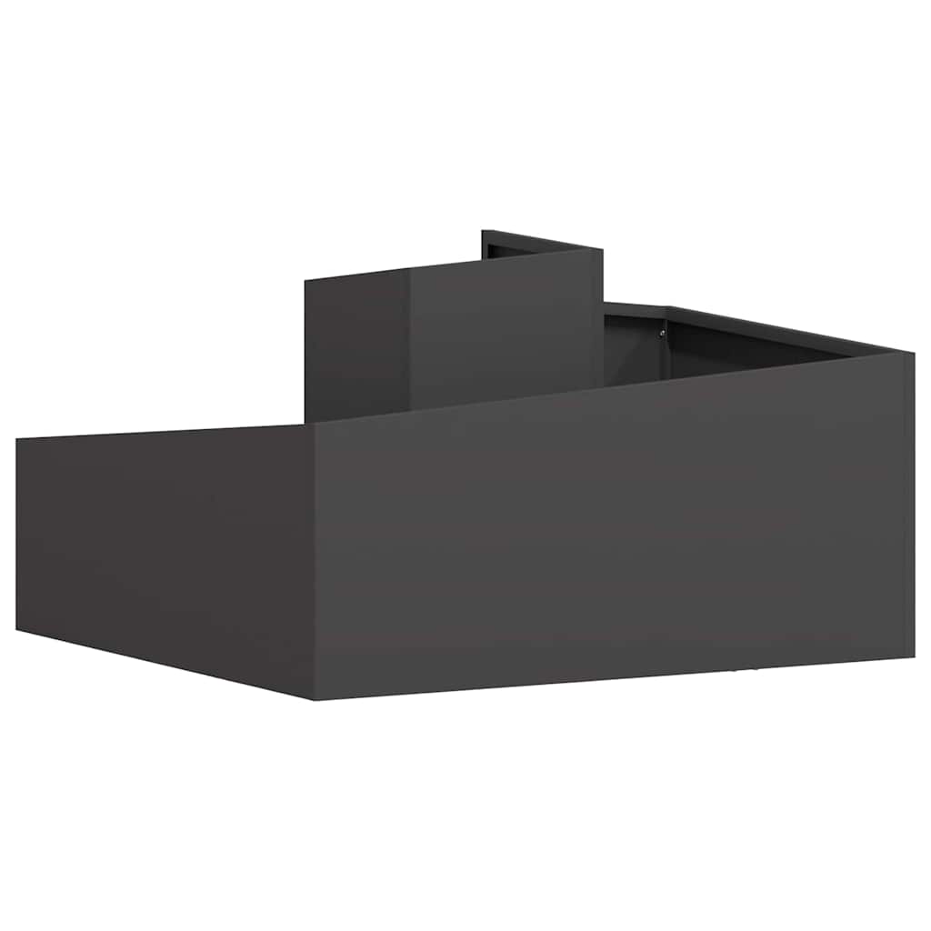 Sodo vazonas Juoda 80 x 80 x 50 cm Šaltai valcuotas plienas Sodo vazonas Juoda 80 x 80 x 50 cm Šaltai valcuotas plienas - Image 8