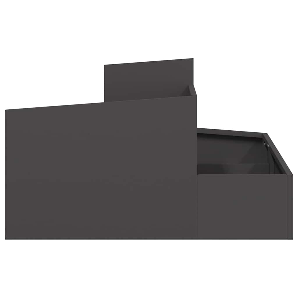 Sodo vazonas Juoda 80 x 80 x 50 cm Šaltai valcuotas plienas Sodo vazonas Juoda 80 x 80 x 50 cm Šaltai valcuotas plienas - Image 7