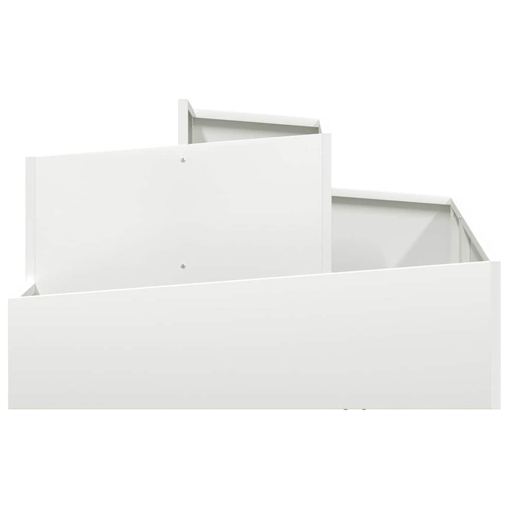 Sodo vazonas Balta 80 x 80 x 50 cm Šaltai valcuotas plienas Sodo vazonas Balta 80 x 80 x 50 cm Šaltai valcuotas plienas - Image 6