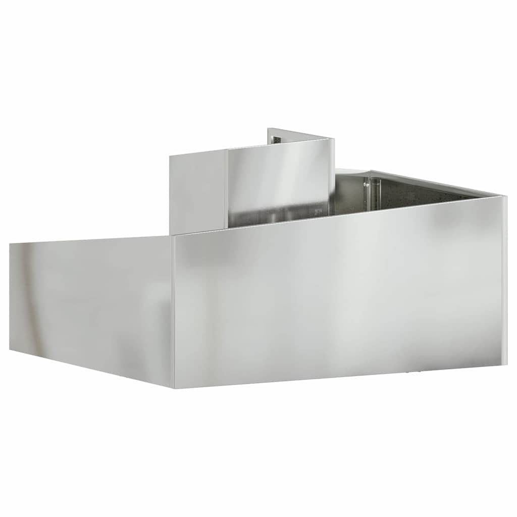 Sodo vazonas Sidabrinė 80 x 80 x 50 cm Galvanizuotas plienas Sodo vazonas Sidabrinė 80 x 80 x 50 cm Galvanizuotas plienas - Image 9