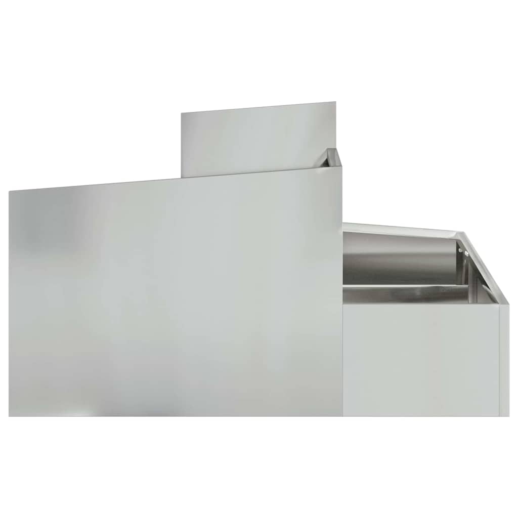 Sodo vazonas Sidabrinė 80 x 80 x 50 cm Galvanizuotas plienas Sodo vazonas Sidabrinė 80 x 80 x 50 cm Galvanizuotas plienas - Image 8