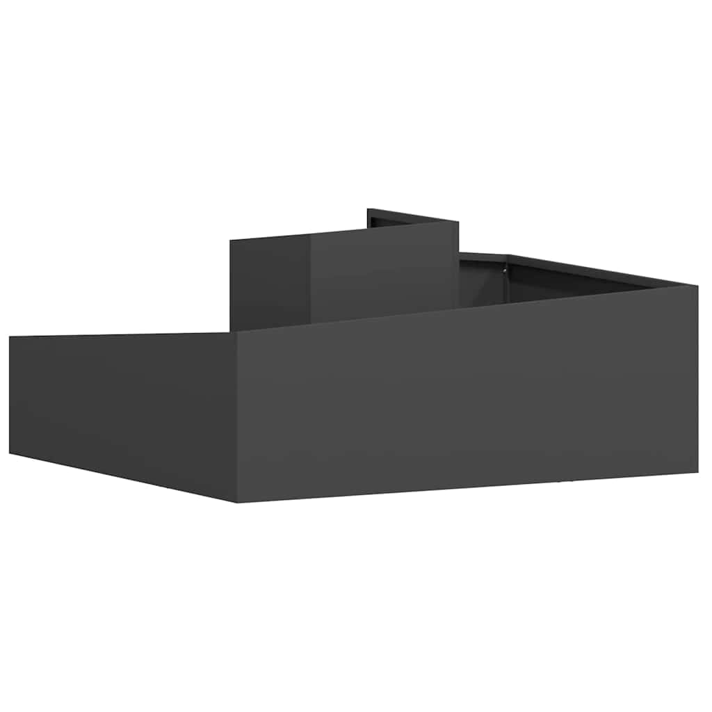 Sodo vazonas Juoda 100 x 100 x 50 cm Šaltai valcuotas plienas Sodo vazonas Juoda 100 x 100 x 50 cm Šaltai valcuotas plienas - Image 8