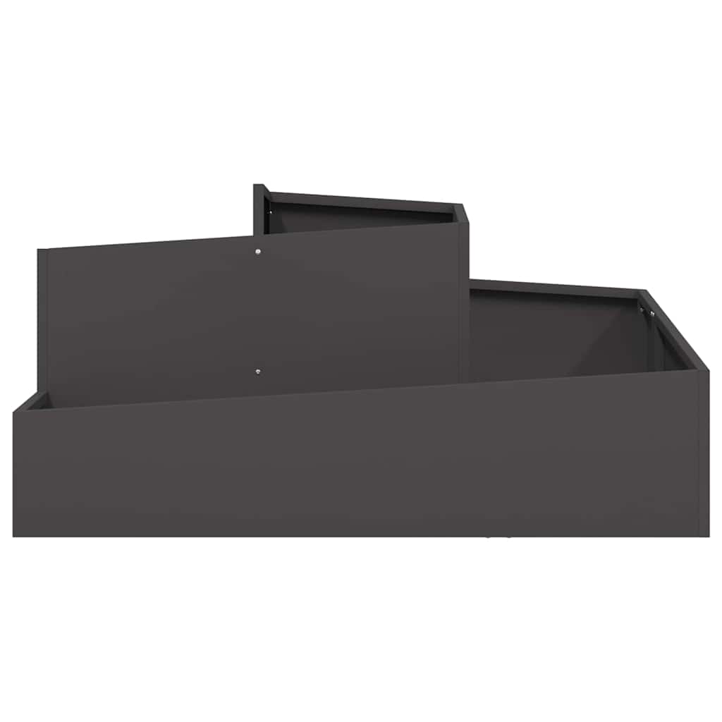 Sodo vazonas Juoda 100 x 100 x 50 cm Šaltai valcuotas plienas Sodo vazonas Juoda 100 x 100 x 50 cm Šaltai valcuotas plienas - Image 6