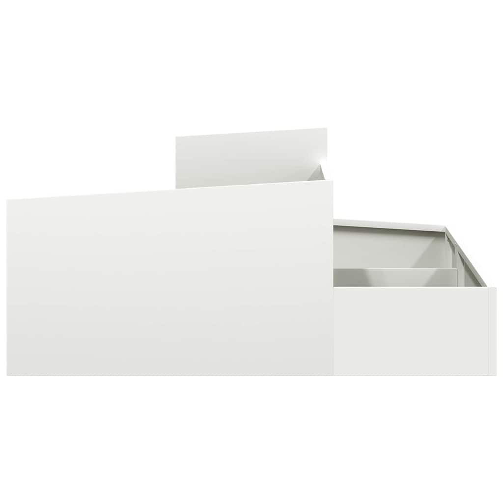 Sodo vazonas Balta 100 x 100 x 50 cm Šaltai valcuotas plienas Sodo vazonas Balta 100 x 100 x 50 cm Šaltai valcuotas plienas - Image 7
