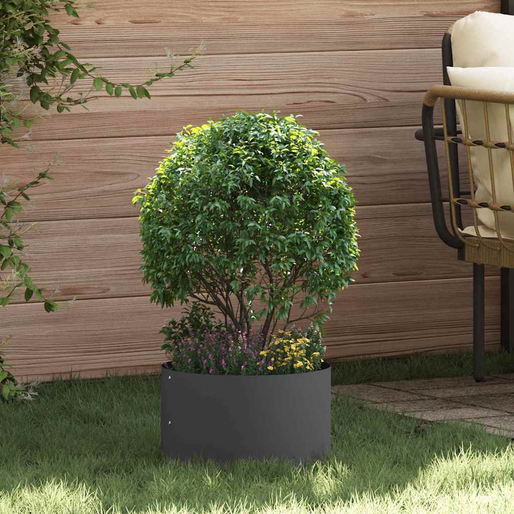Vazonų žiedas Juoda 30 x 30 x 20 cm Šaltai valcuotas plienas Vazonų žiedas Juoda 30 x 30 x 20 cm Šaltai valcuotas plienas - Image 2