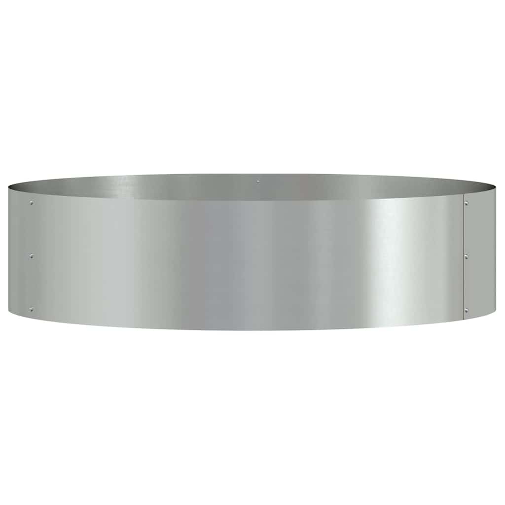 Vazonų žiedas 5 vnt. Sidabro 80 x 80 x 20 cm Cinkuota plienas Vazonų žiedas 5 vnt. Sidabro 80 x 80 x 20 cm Cinkuota plienas - Image 8