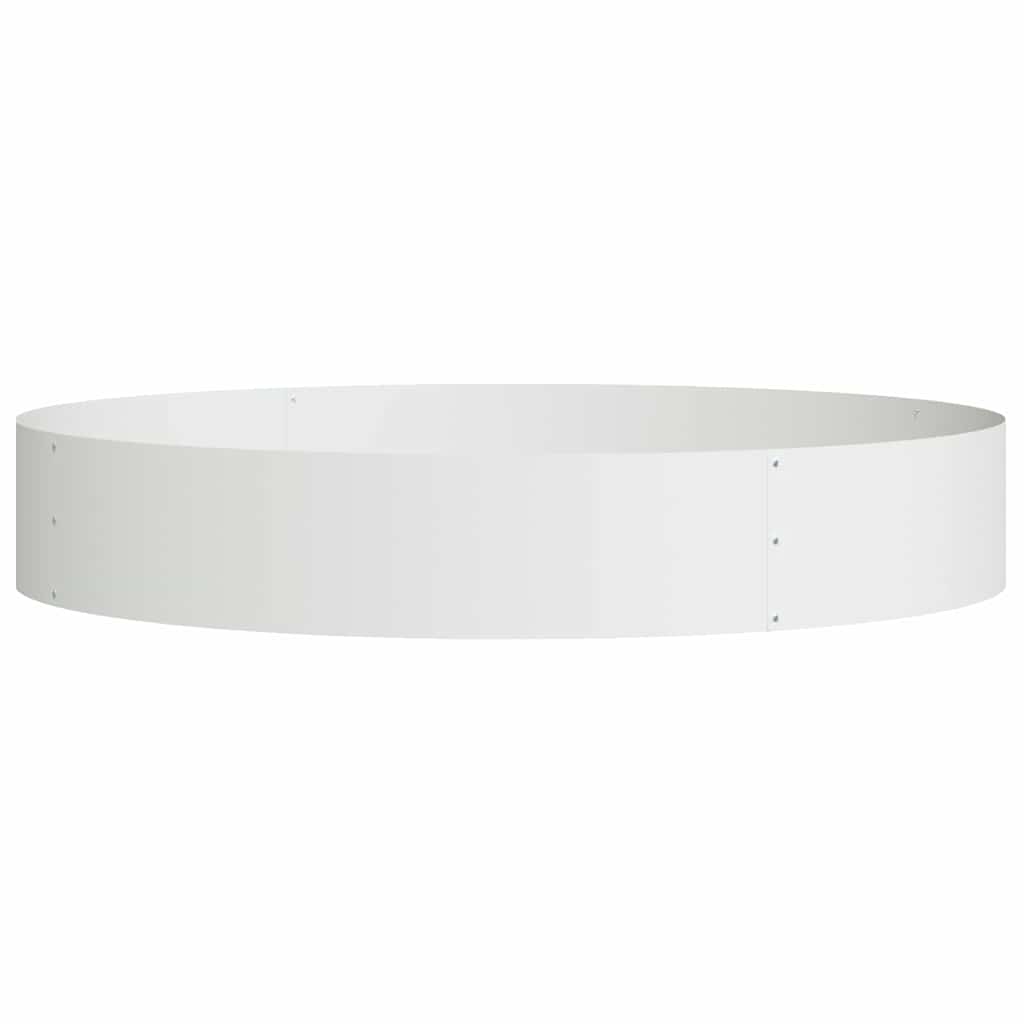 Vazonų žiedas Balta 120 x 120 x 20 cm Šaltai valcuotas plienas Vazonų žiedas Balta 120 x 120 x 20 cm Šaltai valcuotas plienas - Image 3