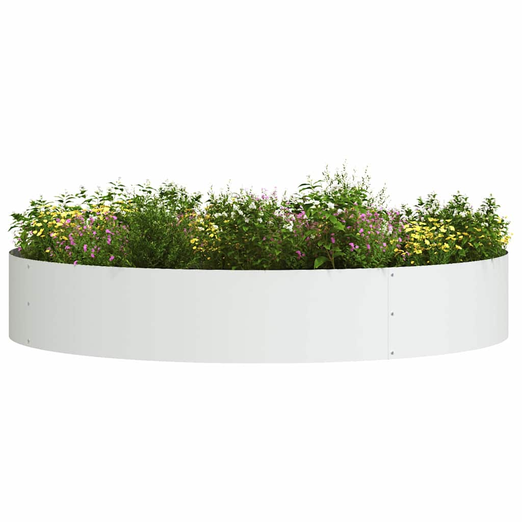 Vazonų žiedas Balta 120 x 120 x 20 cm Šaltai valcuotas plienas Vazonų žiedas Balta 120 x 120 x 20 cm Šaltai valcuotas plienas - Image 4