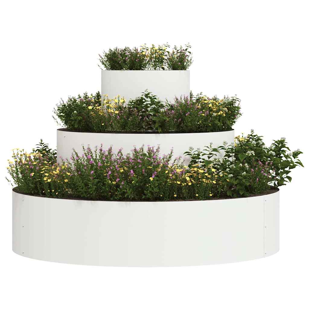 Sodo vazonas Balta 90 x 90 x 20 cm Šaltai valcuotas plienas Sodo vazonas Balta 90 x 90 x 20 cm Šaltai valcuotas plienas - Image 4