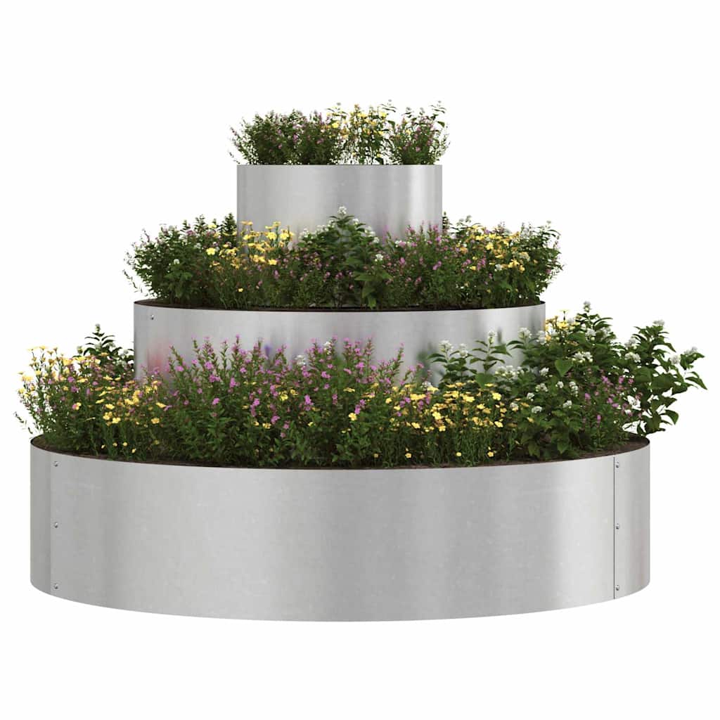 Sodo vazonas Sidabro 90 x 90 x 20 cm Nerūdijantis Plienas Sodo vazonas Sidabro 90 x 90 x 20 cm Nerūdijantis Plienas - Image 5