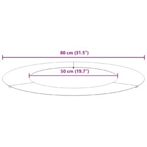 tinkamas plokščiam medžio žiedui Rūdijanti Ø50/80 cm