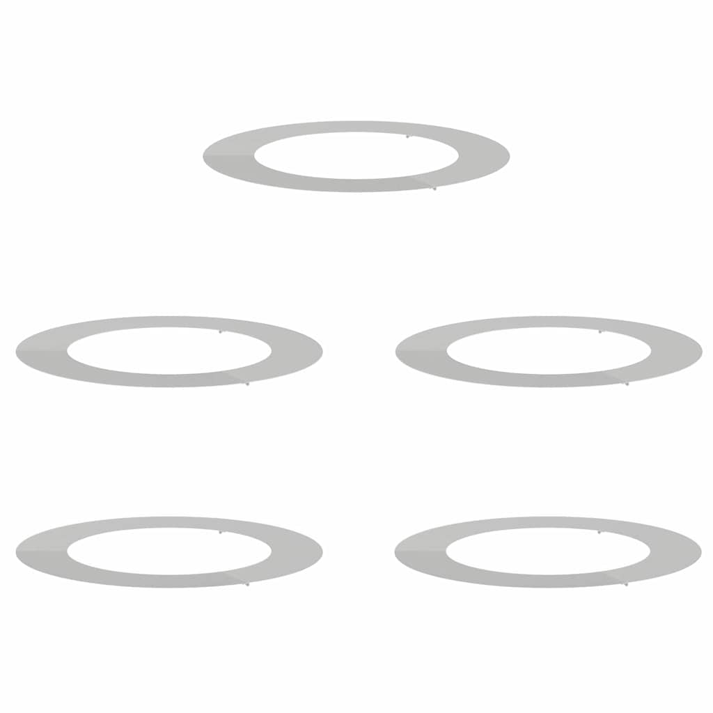 tinkamas plokštiems medžio žiedams 5 vnt. Sidabro Ø60/90 cm tinkamas plokštiems medžio žiedams 5 vnt. Sidabro Ø60/90 cm - Image 4