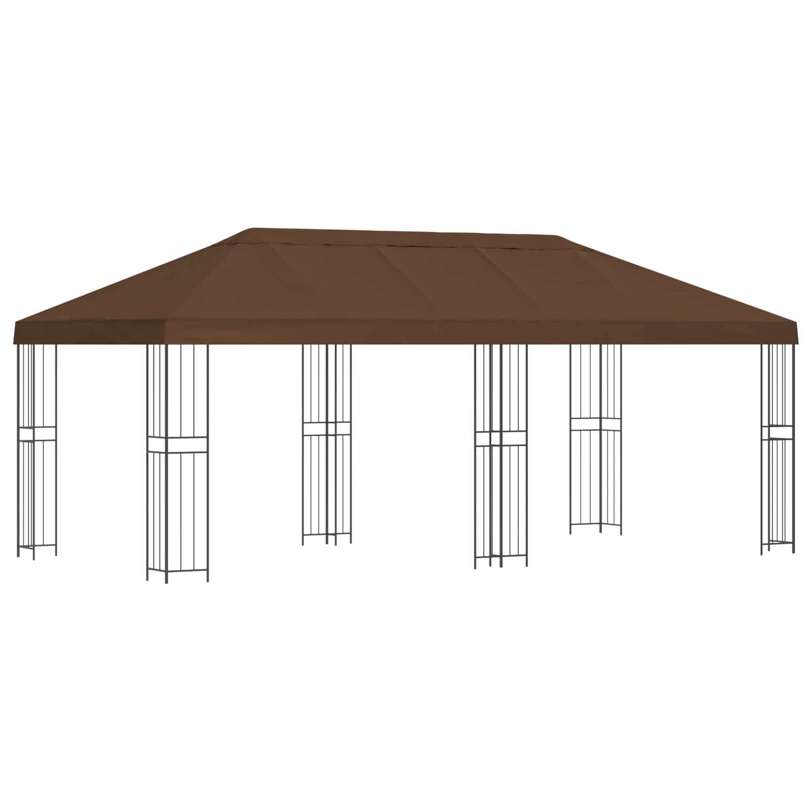 Sodo Paviljonas 6 x 3 m Ruda Poliesteris ir plienas 190 gsm Sodo Paviljonas 6 x 3 m Ruda Poliesteris ir plienas 190 gsm - Image 3