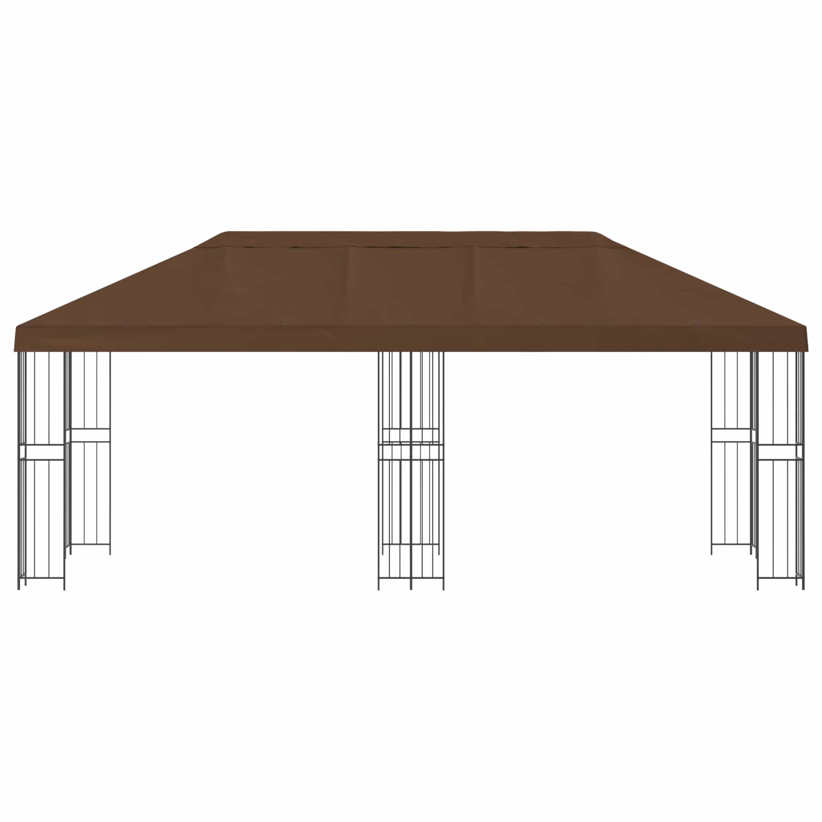 Sodo Paviljonas 6 x 3 m Ruda Poliesteris ir plienas 190 gsm Sodo Paviljonas 6 x 3 m Ruda Poliesteris ir plienas 190 gsm - Image 4