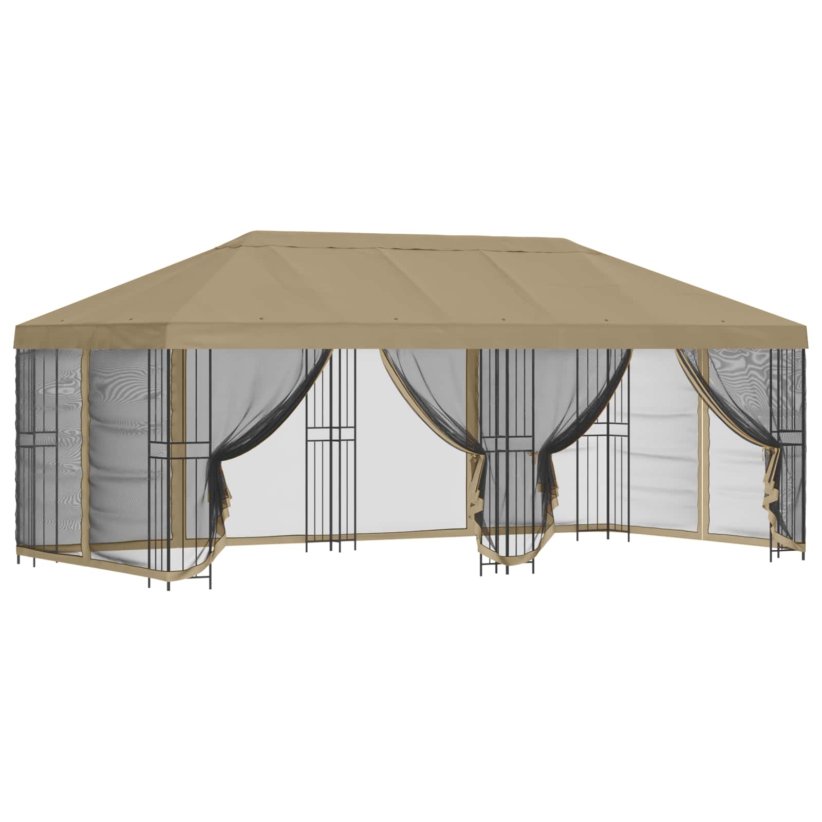 Paviljonas su šoninėmis sienelėmis 6 x 3 m Smėlio Paviljonas su šoninėmis sienelėmis 6 x 3 m Smėlio - Image 3