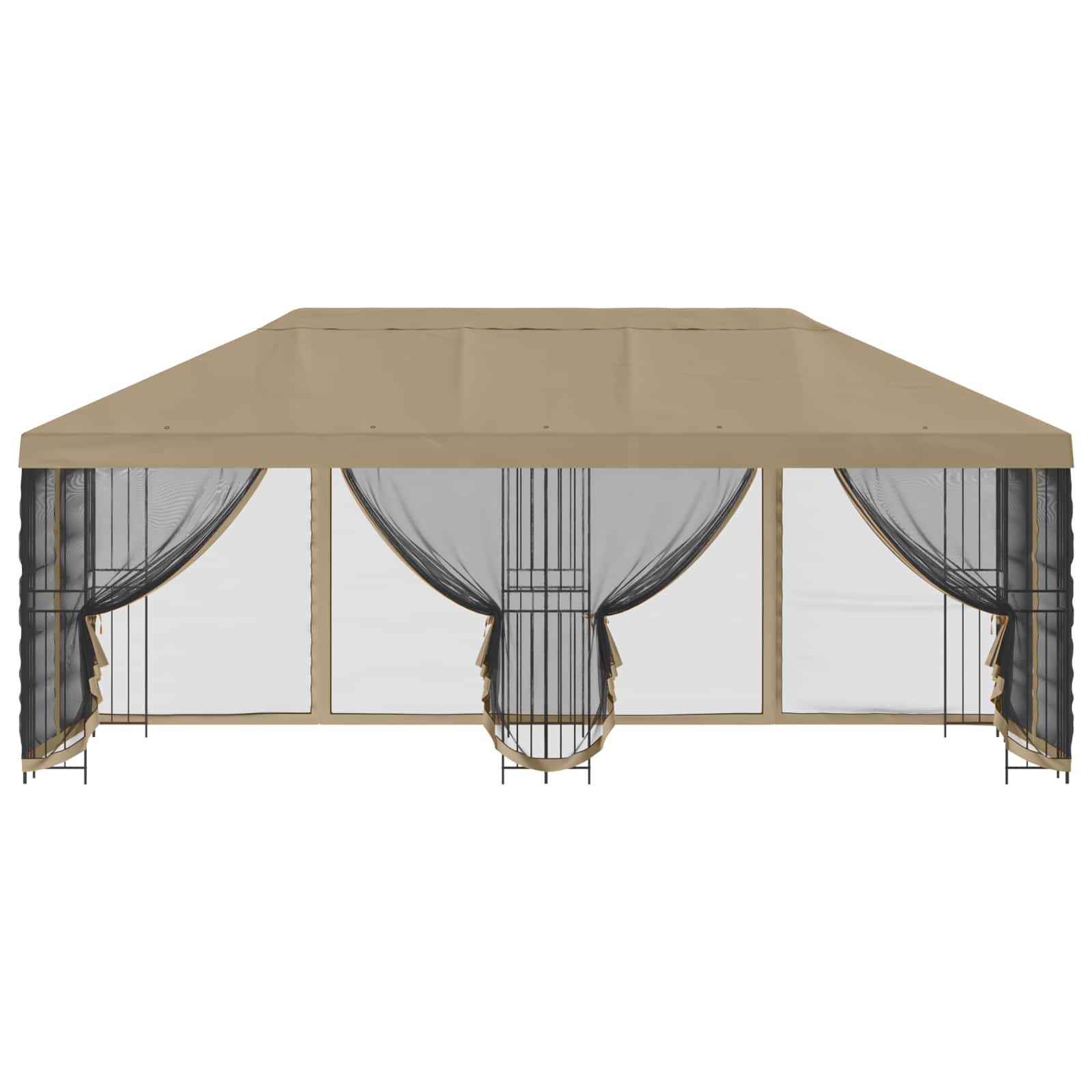 Paviljonas su šoninėmis sienelėmis 6 x 3 m Smėlio Paviljonas su šoninėmis sienelėmis 6 x 3 m Smėlio - Image 4
