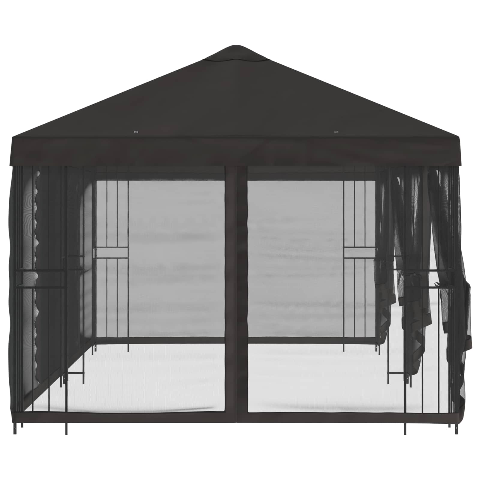 Paviljonas su šoninėmis sienelėmis 6 x 3 m Antracito Paviljonas su šoninėmis sienelėmis 6 x 3 m Antracito - Image 5