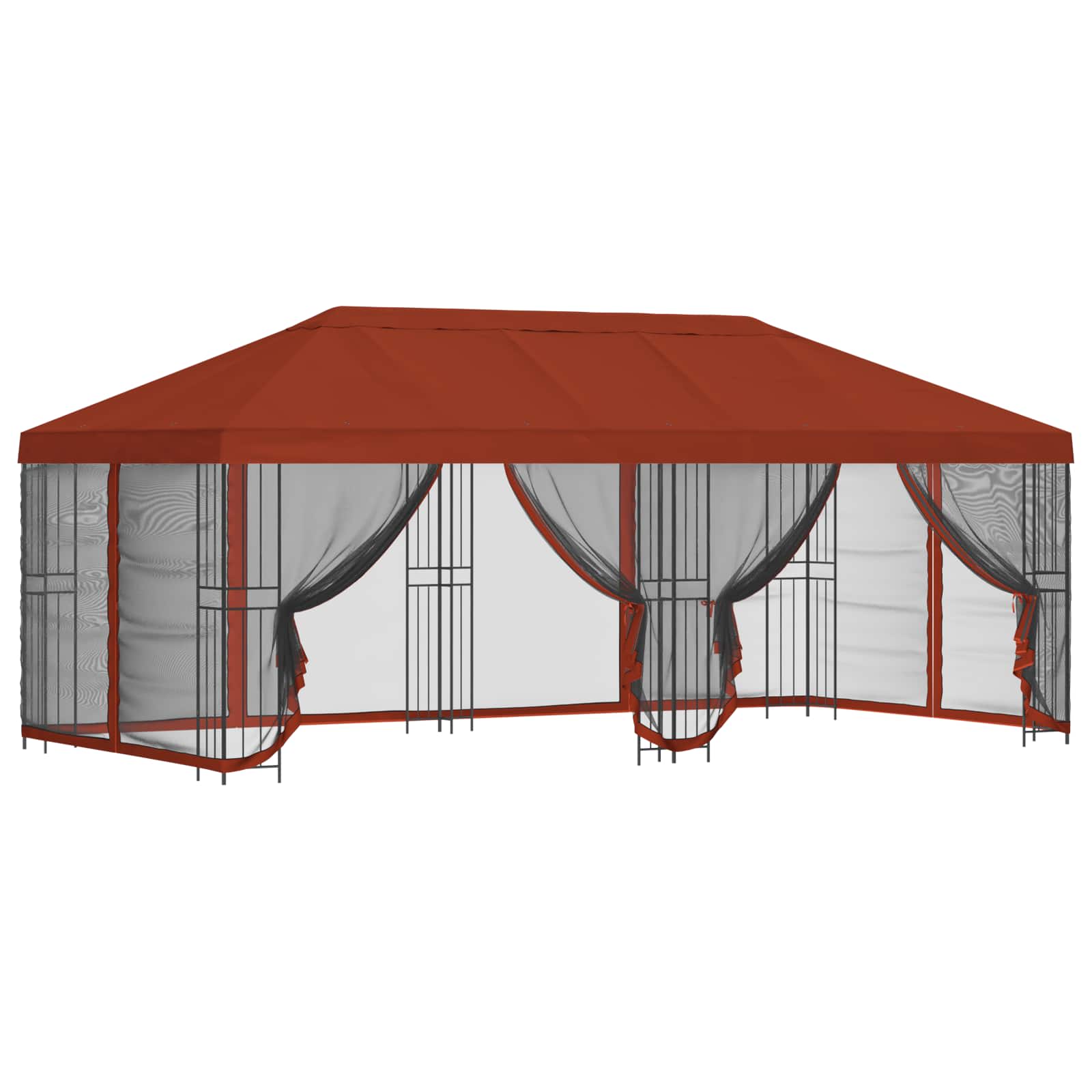 Paviljonas su šoninėmis sienelėmis 6 x 3 m Terakotos Paviljonas su šoninėmis sienelėmis 6 x 3 m Terakotos - Image 3