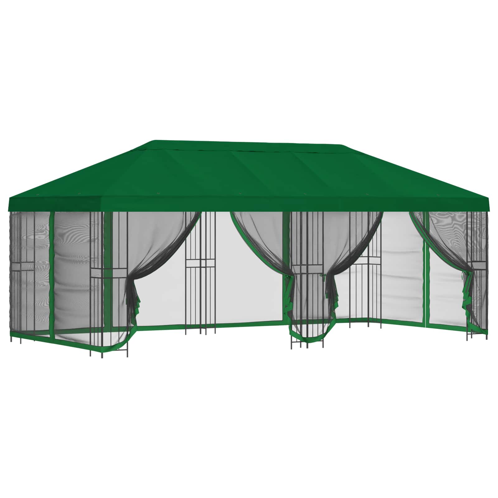 Paviljonas su šoninėmis sienelėmis 6 x 3 m Žalia Paviljonas su šoninėmis sienelėmis 6 x 3 m Žalia - Image 3