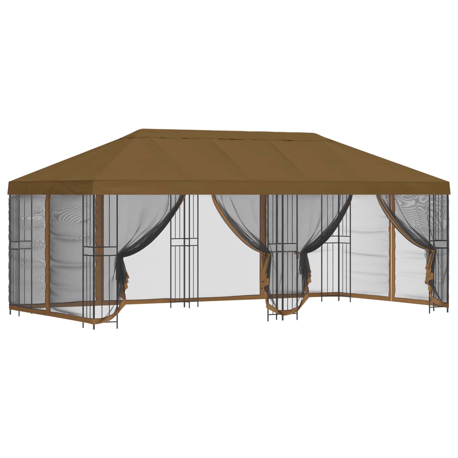 Paviljonas su šoninėmis sienelėmis 6 x 3 m Taupe Paviljonas su šoninėmis sienelėmis 6 x 3 m Taupe - Image 3