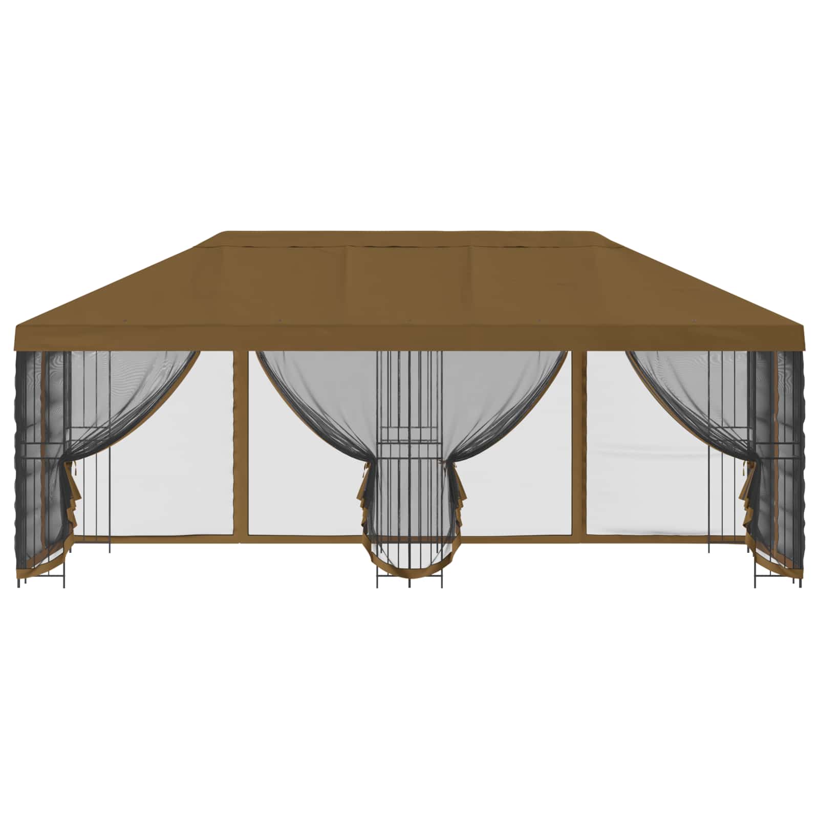 Paviljonas su šoninėmis sienelėmis 6 x 3 m Taupe Paviljonas su šoninėmis sienelėmis 6 x 3 m Taupe - Image 4