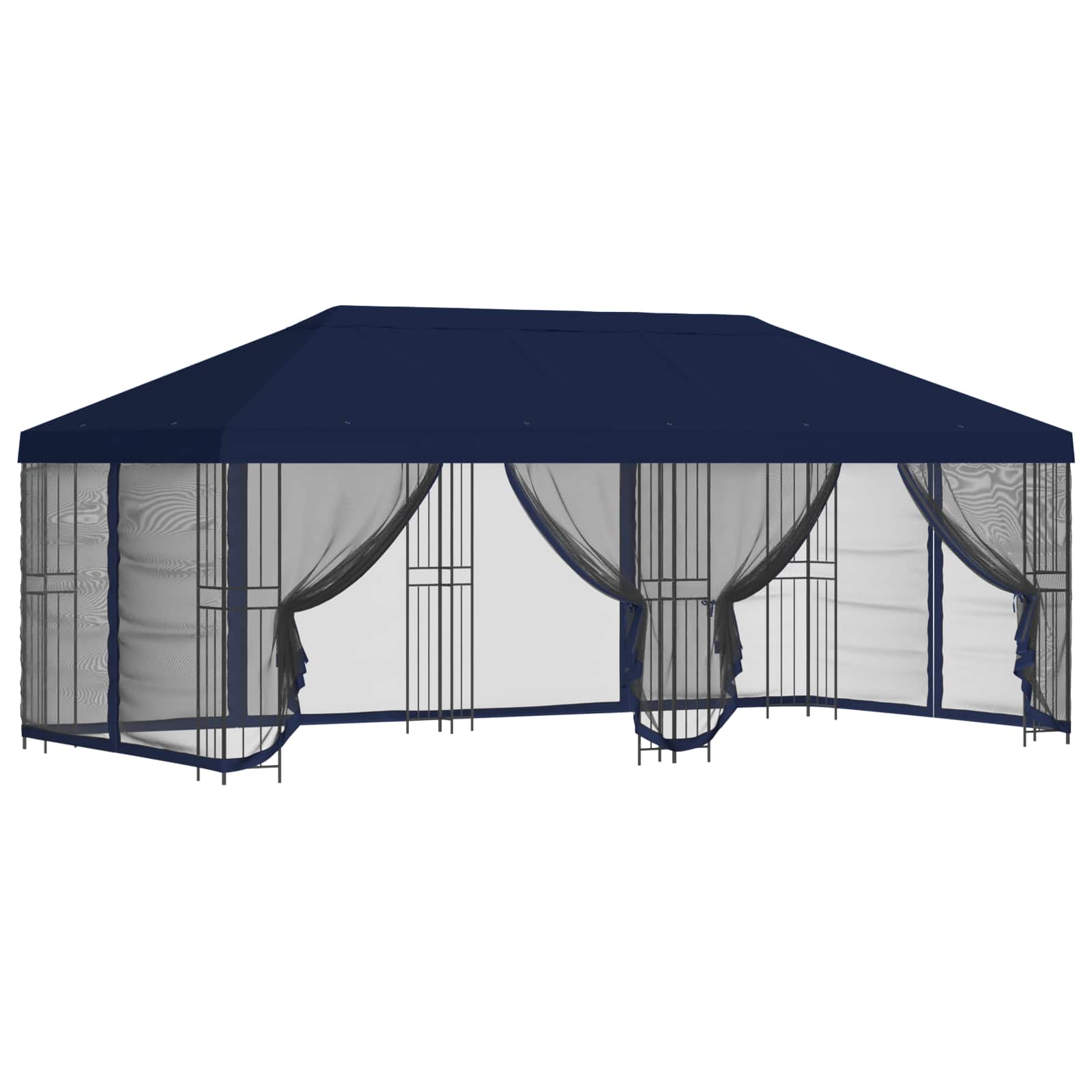 Paviljonas su šoninėmis sienelėmis 6 x 3 m Mėlyna Paviljonas su šoninėmis sienelėmis 6 x 3 m Mėlyna - Image 3