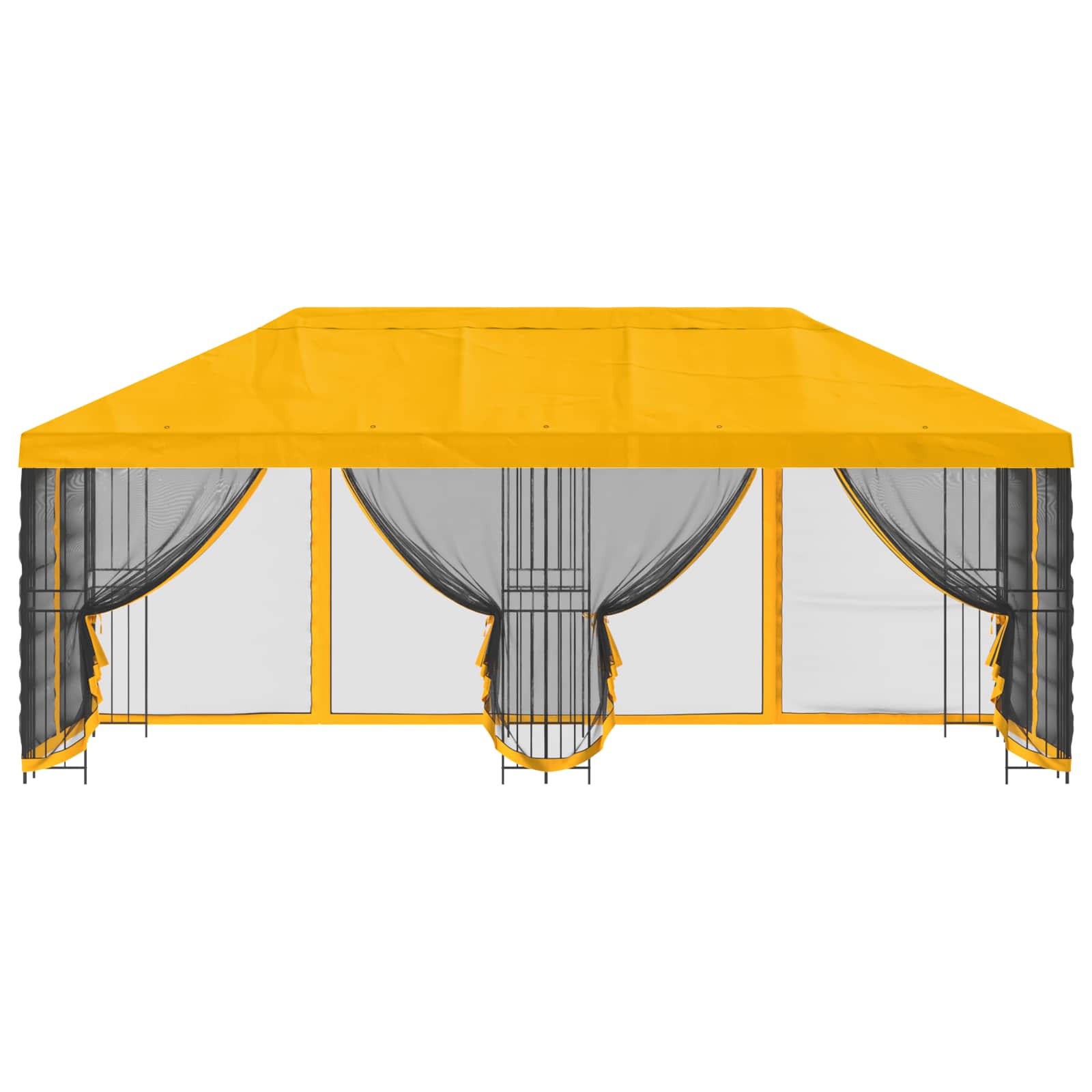 Paviljonas su šoninėmis sienelėmis 6 x 3 m Geltona Paviljonas su šoninėmis sienelėmis 6 x 3 m Geltona - Image 4